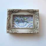 Miniature Sunflowers Still Life Painting Original Acrylic 2 small