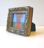 Acrylic Animal Painting, Original Framed Miniature Painting 3 small