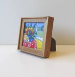 Acrylic Cat Animal Painting On Canvas Eiffel Tower Original 3 small