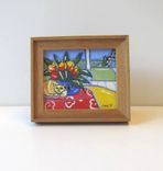 Acrylic Cat Animal Painting On Canvas Eiffel Tower Original 4 small