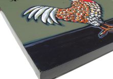 Acrylic Rooster Original Painting On Canvas, Animal Painting 5 small