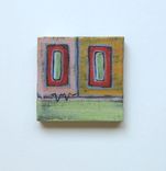 Acrylic Abstract Miniature Painting, Gift Idea, Beach Cottage Chic 1 small