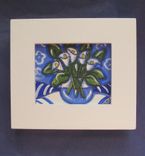 Miniature Still Life Painting, Original Calla Lilies Acrylic Painting 1 small