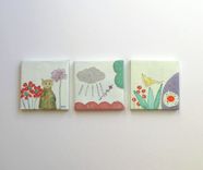 Mini Canvas Pumpkin Painting, Miniature Painting 2 small