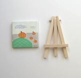 Mini Canvas Pumpkin Painting, Miniature Painting 5 small