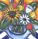 Original Acrylic Still Life Painting Sunflower 3 small