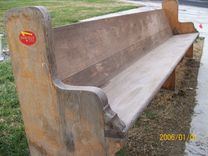 Reclaimed Church Pew Bench 2 small
