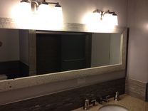 Reclaimed Barn-Wood Frame And Mirror 1 small