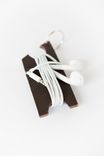 Upcycled Leather Earbud Headphone Organizer Keychain 1 small