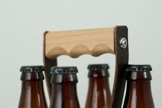 Leather 4-Pack For 22oz Bottles 1 small