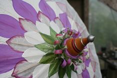 Custom Lotus Flower Parasol 5 small
