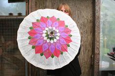 Custom Lotus Flower Parasol 2 small