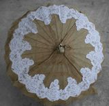 Rustic Burlap And Lace Parasol 2 small