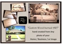 Your House, Wood burned, Anniversary gift ideas for Men, Wood Anniversary Gift. Five Year Anniversary Gift - Husband Gift - Wife Gift 3 small