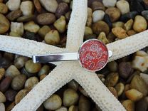 Custom 20mm Sterling Silver Plated Tie Clip 1 small