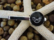 Custom 20mm Sterling Silver Plated Tie Clip 3 small