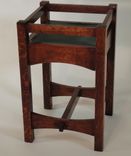 Mission White Oak And Tile Plant Stand 1 small