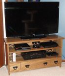 Oak Tv Console 2 small