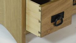 Oak Tv Console 3 small
