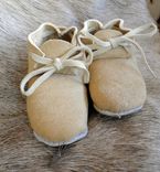 Custom Braintan Leather  Baby Moccasin Booties 2 small