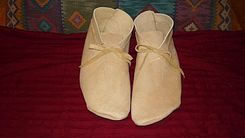 Braintan Leather Plains Style Soft Soled Moccasins 1 small