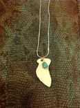 Ceramic Wing, Bird And Feather Necklaces 2 small