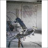 Grizzly With Trout, Fabricated Metal Sculpture 2 small