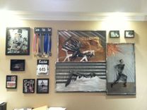 Triathlete Relief Metal Sculptures 1 small