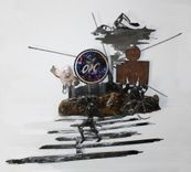 Triathlete Relief Metal Sculptures 4 small