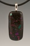 Dichroic Fused Glass Pendant 2 small