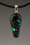 Dichroic Fused Glass Pendant 4 small