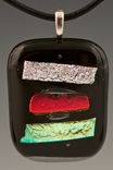 Dichroic Fused Glass Pendant 6 small
