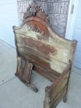 Restoration Of Antique Bench After Colorado Flood (9/13) 2 small