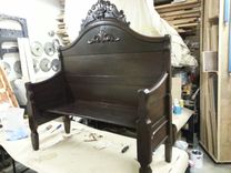 Restoration Of Antique Bench After Colorado Flood (9/13) 1 small