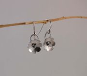 Dainty Silver Flower Earrings 1 small