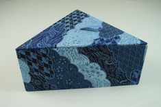 Blue Chiyogami Triangular Decorative Box 1 small