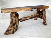 Unique Black Walnut Slab Bench 9 small
