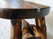 Unique Black Walnut Slab Bench 10 small