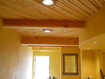 Beam And Latilla Ceiling With Cherry Light Trims 1 small