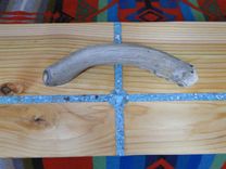 Custom Cedar Feather Box With Four Directions Turquoise Inlay And Deer Antler Handle 2 small