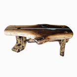 Unique Black Walnut Slab Bench 2 small