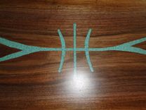 Black Walnut Slab Bench With Free Hand Turquoise Carving And Inlay "Spirit Chaser/Protection" 2 small