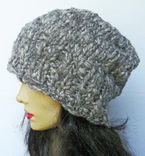 The Buknuki Hat - Thick Knit Hat In Granite Gray 2 small