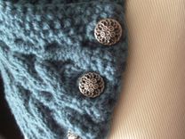 The Reversible Cabled Neckwarmer / In Deep Teal/ Unisex /On Sale Now 2 small