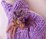 The Winterberry Scarf And Brooch In Plum Purple / On Sale Now 4 small