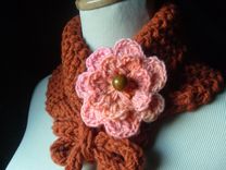 Knit Cowl Neckwarmer In Pumpkin / On Sale Now 4 small