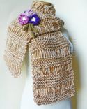 The Urban Terrace Scarf And Brooch In Tan / On Sale Now 5 small