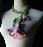 Knit Lariat / Bloom - In Pink 1 small