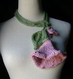 Knit Lariat / Bloom - In Pink 3 small