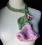 Knit Lariat / Bloom - In Pink 4 small